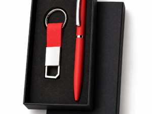 Red Pen & Keychain Gift Set | Corporate Gifting