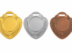 Shield Sports Medal Gold Silver Bronze