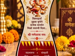 Customized Ganesh Utsav Acrylic Trophy