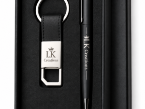 Black Pen & Keychain Gift Set | LK Creations