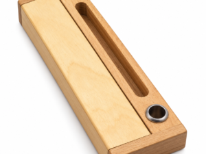 Wooden Pen & Card Holder A clean desk essential that keeps your pen and visiting cards ready to grab.