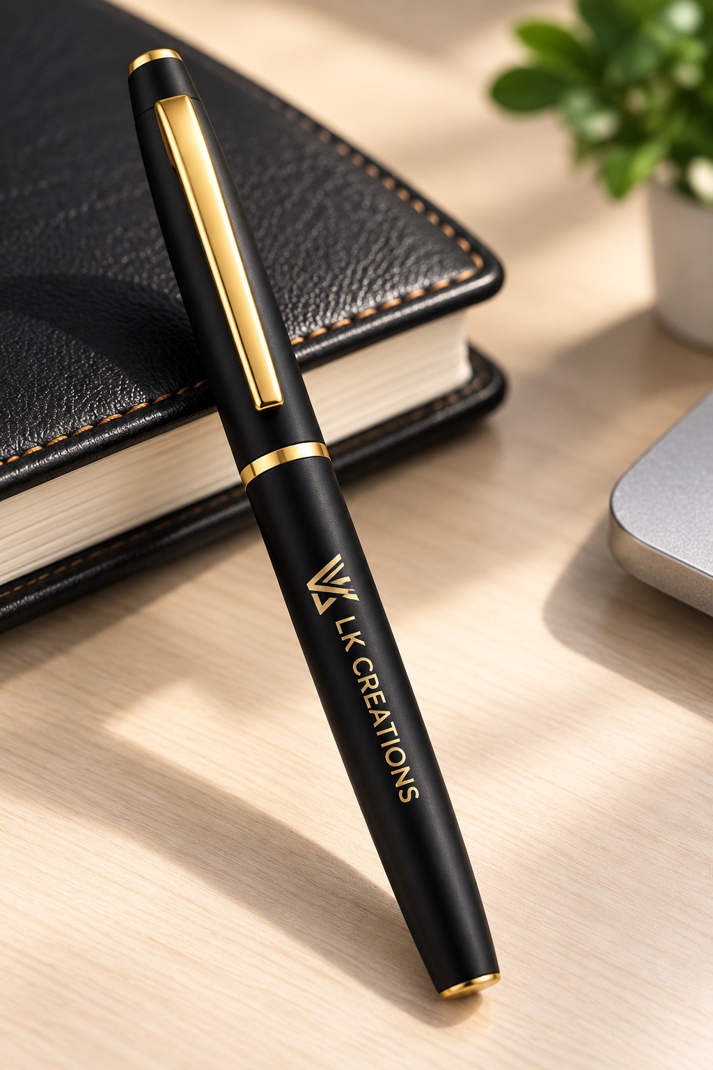 Black Gold Custom Logo Pen | Corporate Gift